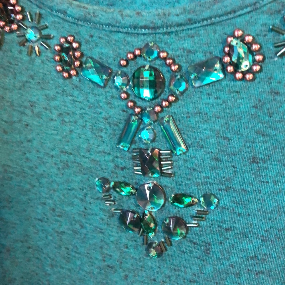 NWT New Direction Woman’s beaded top 2X - Picture 2 of 9